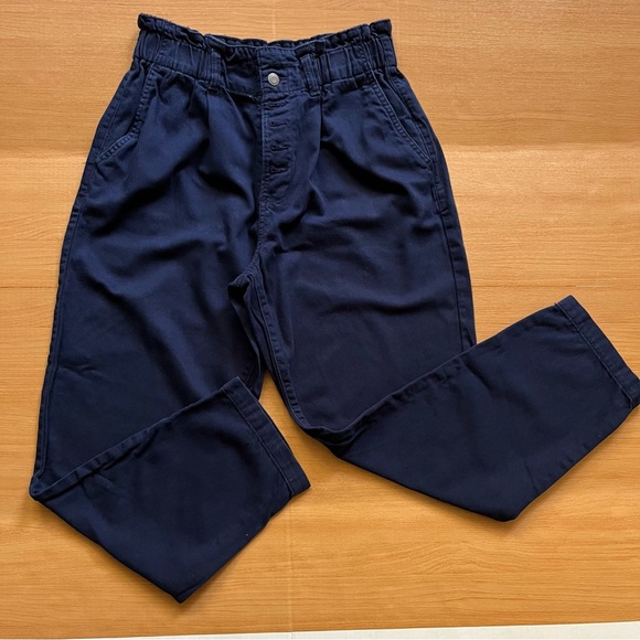 Time and Tru Pants - Time and Tru Navy Blue High Waisted Straight Leg Pants 12